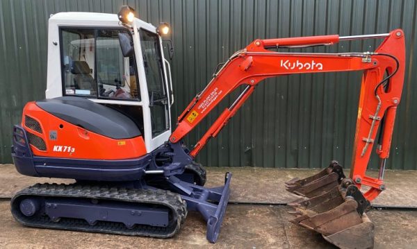 2013 Kubota KX71-3 2.8 T Mini Digger - Image 2